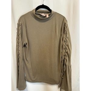 Buckle Willow & Root Long Sleeve Shirt In Sage Green, Women's Blouse